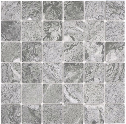 Azulejo de mosaico de cerámica de piedra natural mirada estructura gris baño azulejo backsplash MOS16-HWA4GY
