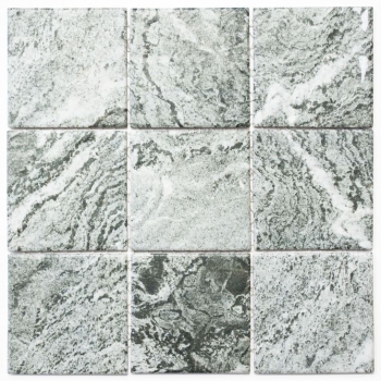 Muestra de mano mosaico azulejo cerámica efecto piedra estructura gris azulejo backsplash cocina MOS22-HWA9GY_m
