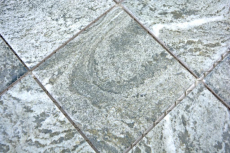 Muestra de mano mosaico azulejo cerámica efecto piedra estructura gris azulejo backsplash cocina MOS22-HWA9GY_m