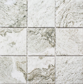 Muestra de mano mosaico azulejo cerámica efecto piedra estructura gris claro azulejo backsplash cocina MOS22-HWA9LG_m