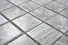Mosaico de azulejos de piedra natural aspecto gris estructura baño azulejos backsplash MOS16-0204_f | 10 mosaico esteras