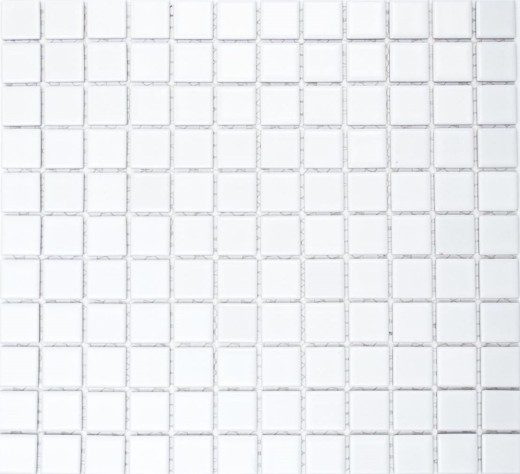 Muestra de mano mosaico azulejo cerámica BLANCO MATT pared azulejo backsplash cocina baño ducha MOS18-0111_m