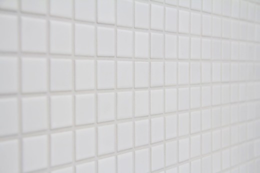 Mosaico de cerámica blanco mate bañera revestimiento cocina azulejo MOS18-0111