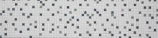 Muestra de mano mosaico azulejo de cerámica mosaico blanco negro gris estructura suelo baño MOS18-0307_m
