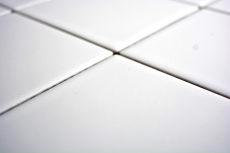 Mosaico azulejo pared cerámica blanco mate bañera revestimiento pared azulejo espejo - MOS23-0111