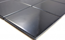 Muestra de mano mosaico azulejo cerámica negro brillante azulejos azulejos de pared azulejos de baño MOS23-0301_m