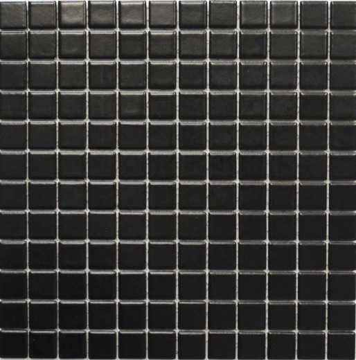 Mosaico de cerámica azulejos de mosaico negro mate azulejo backsplash cocina MOS18D-0311