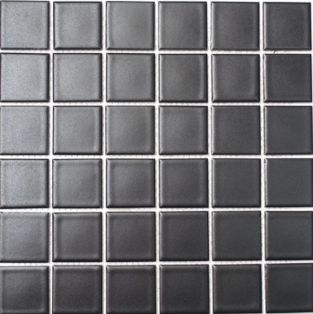Mosaico de cerámica negro mate azulejo backsplash cocina splashback MOS16-0311_f