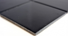Muestra de mano mosaico azulejo cerámica negro mate azulejo de baño WC MOS23-0311_m
