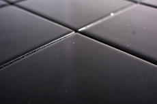 Muestra de mano mosaico azulejo cerámica negro mate azulejo de baño WC MOS23-0311_m
