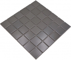 Azulejo de mosaico de cerámica gris metal mate azulejo backsplash cocina backsplash MOS16B-0211