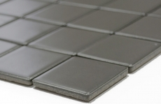 Azulejo de mosaico de cerámica gris metal mate azulejo backsplash cocina backsplash MOS16B-0211