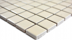 Mosaico de azulejos magnolia beige mate azulejo backsplash mosaico de cerámica MOS18D-1911_f