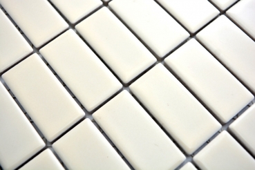 Muestra de mano mosaico cerámica barras beige mate azulejo WC azulejo de baño MOS24D-1911_m