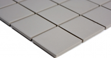 Azulejo de mosaico de cerámica de color gris claro sin esmaltar antideslizante plato de ducha salpicaduras de azulejos backsplash - MOS14-1202