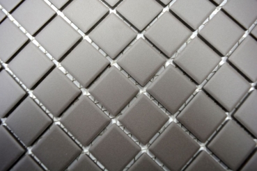 Muestra de mano azulejo mosaico cerámica gris sin esmaltar plato de ducha azulejo de suelo MOS18B-0211-R10_m