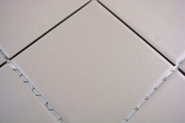Muestra de mano azulejo mosaico cerámica gris sin esmaltar salpicadero de cocina MOS22-0202_m