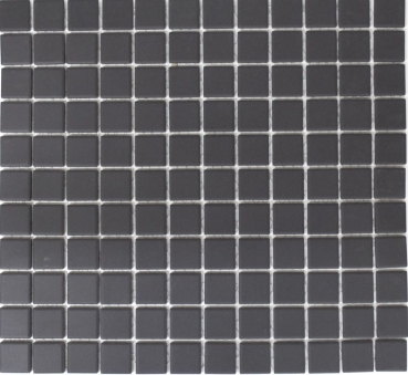 Muestra de mano azulejo mosaico cerámica grafito negro sin esmaltar plato de ducha azulejo de suelo MOS18B-0311-R10_m