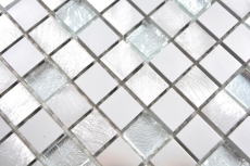 Mosaico azulejo aluminio vidrio mosaico plata azulejo backsplash cocina backsplash MOS49-A309F