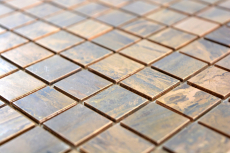 Mosaico de cobre azulejo marrón pared cocina salpicadero azulejo backsplash MOS49-1510