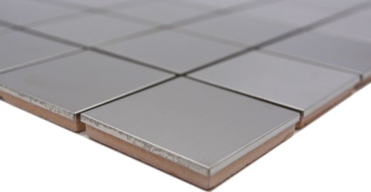 Acero inoxidable azulejo de mosaico de plata cepillado mate azulejo backsplash pared de la cocina MOS129-48D