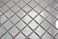 Acero inoxidable azulejo de mosaico de plata brillante azulejo backsplash pared de la cocina MOS129-23G