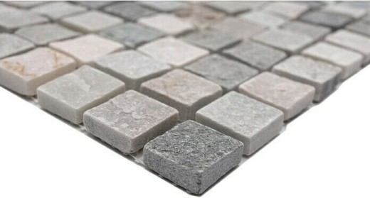 Cuarcita piedra natural mosaico azulejo beige gris pared piso ducha cocina splashback ducha pared - MOS36-0206