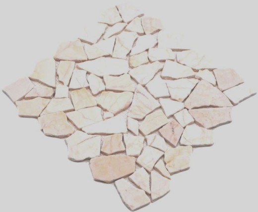 Mosaico de mármol de cantera de piedra natural poligonal de oro crema pulido estructura de azulejos backsplash revestimiento de paredes - MOS44-30-2807