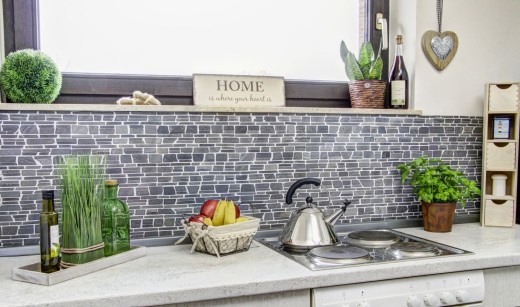 Mosaico de mármol de piedra natural gris antracita ladrillo mosaico de azulejos de ladrillo de bonos backsplash revestimiento de paredes - MOS40-0210