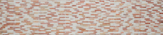 Muestra de mano mosaico azulejo mármol piedra natural beige rojo Ladrillo RossoCream MOS40-0135_m
