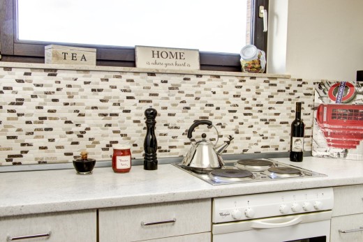 Mosaico Mármol Piedra Natural beige marrón crema Ladrillo Castanao Compuesto Palillos Backsplash Pared Cocina - MOS40-0195