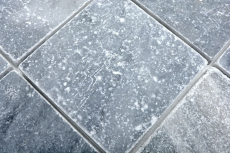 Azulejo mármol piedra natural Bardiglio gris claro antracita piedra natural azulejo aspecto antiguo azulejo backsplash plato de ducha azulejo de pared - MOSF-45-40010
