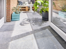 Azulejo mármol piedra natural Bardiglio gris claro antracita piedra natural azulejo aspecto antiguo pavimento plato de ducha cocina pared - MOSF-45-40030