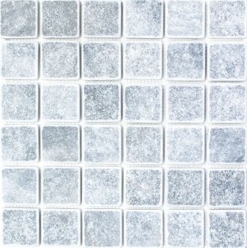 Mármol azulejo de mosaico de piedra natural luz gris antracita mezcla backsplash - MOS40-40048