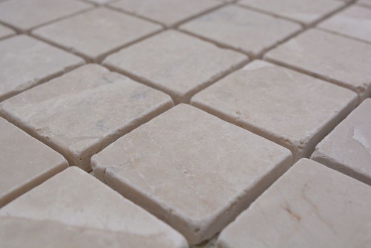Mármol mosaico de azulejos de piedra natural marfil crema claro beige backsplash pared azulejos cocina cuarto de baño - MOS36-0106
