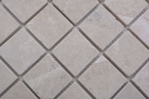 Mármol mosaico de azulejos de piedra natural marfil crema claro beige backsplash pared azulejos cocina cuarto de baño - MOS36-0106