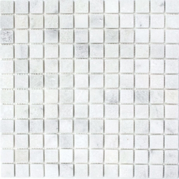 Mármol azulejo de mosaico de piedra natural Ibiza blanco gris claro crema backsplash ducha pared piso baño - MOS40-42023