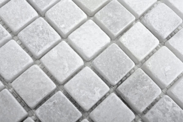 Mármol azulejo de mosaico de piedra natural Ibiza blanco gris claro crema backsplash ducha pared piso baño - MOS40-42023