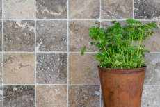 Azulejo Travertino piedra natural plata blanco gris claro piedra natural azulejo plata aspecto antiguo plato de ducha azulejo de pared cocina - MOSF-45-47010