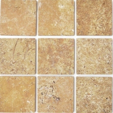 Azulejo travertino piedra natural oro amarillo azulejo de piedra natural marrón dorado aspecto antiguo base de ducha azulejo de suelo azulejo de pared - MOSF-45-51010
