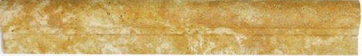 Borde travertino piedra natural amarillo oro piedra natural perfil oro marrón aspecto antiguo pared baño cocina sauna - MOSProf-51348