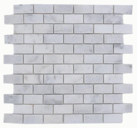 Mármol mosaico de azulejos de piedra natural de ladrillo de la pared de bonos Ibiza blanco gris claro azulejo backsplash cocina - MOSSopo-46692