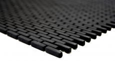 Muestra de mano mosaico ECO Reciclaje GLAS Ladrillo Esmalte negro mate MOS140-B21B_m