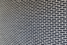 Mosaico de vidrio Revestimiento de pared sostenible Azulejo espejo Reciclaje Ladrillo Esmalte negro mate MOS140-B21B