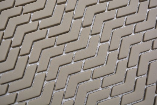 Mosaico de vidrio sostenible pared revestimiento azulejo backsplash reciclado espiga esmalte beige crema mate MOS140-HB33C