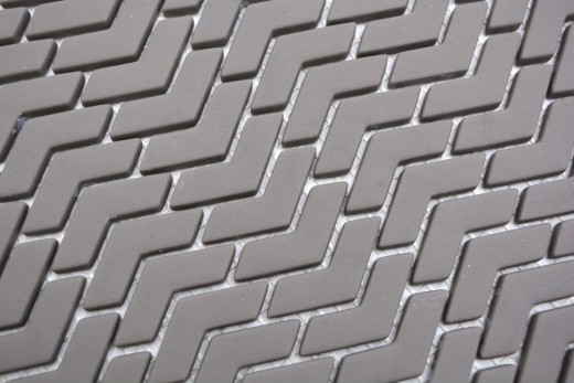 Mosaico de vidrio sostenible pared revestimiento azulejo backsplash reciclado espiga esmalte gris-marrón mate MOS140-HB35G