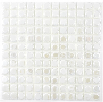Muestra de mano mosaico ECO Reciclaje GLAS ECO blanco metalizado 3DR MOS350-12_m