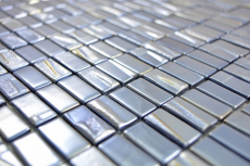 Muestra de mano mosaico ECO reciclado VIDRIO rectángulo ECO negro metálico 3D MOS355-09_m