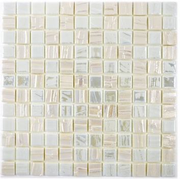 Muestra de mano mosaico ECO Reciclaje GLAS ECO blanco metálico 3D MOS355-11_m