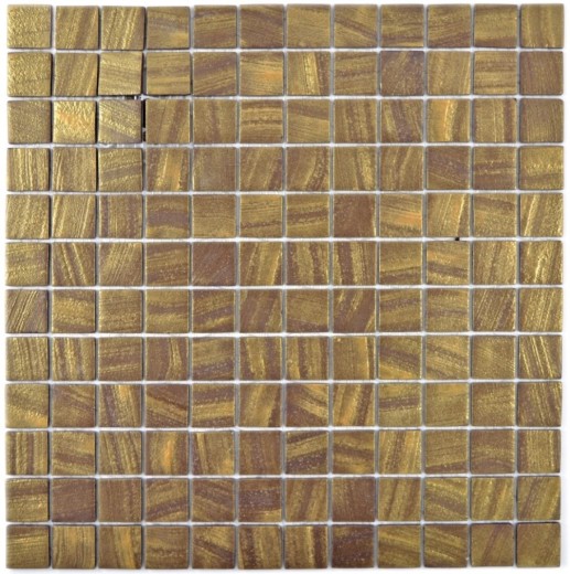 Muestra de mano azulejo de mosaico ECO Reciclaje GLAS ECO oro satinado MOS360-05_m